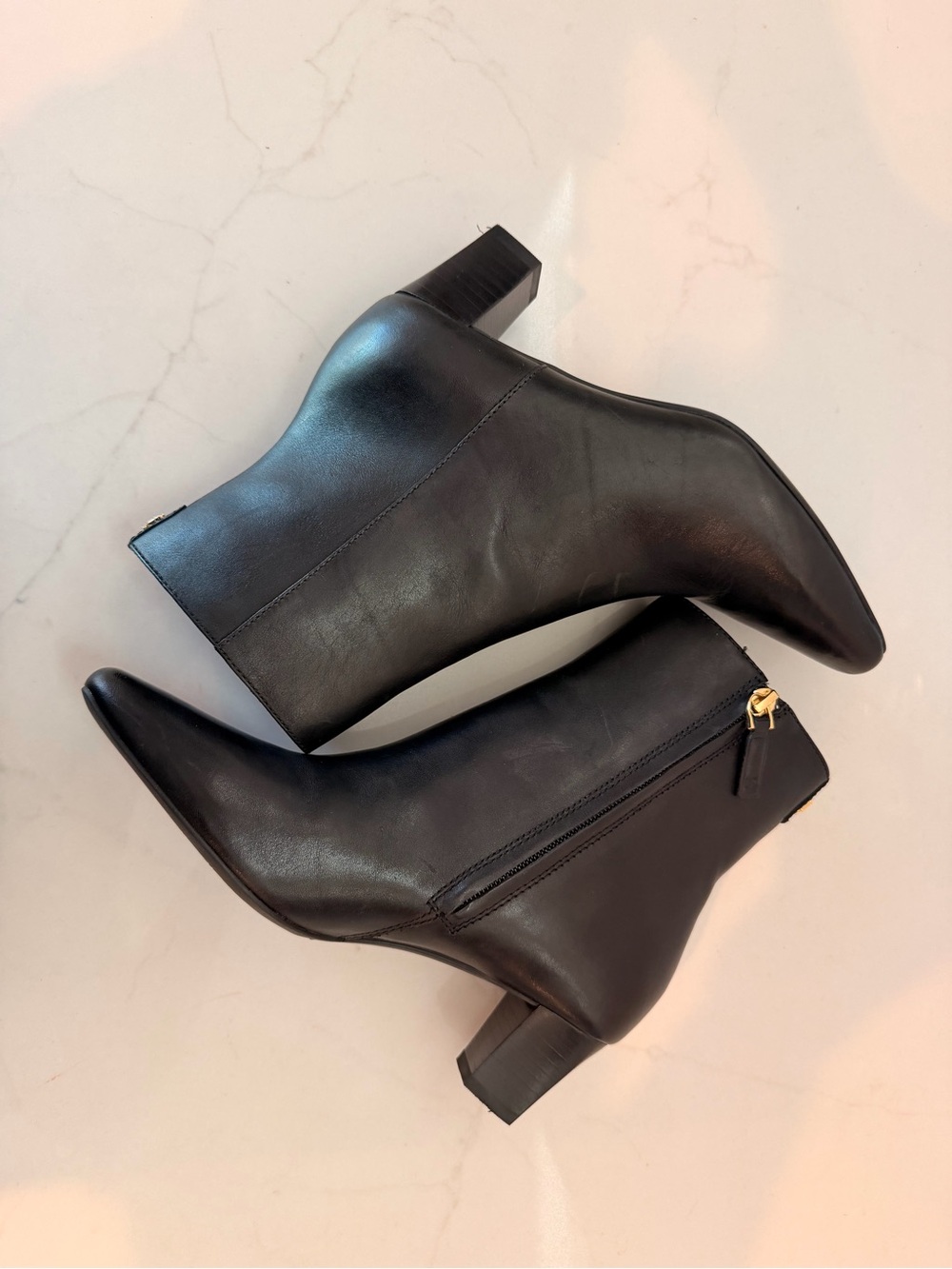 Lauren Ralph Lauren Willa Boots Women's US 8 Black Leather Ankle Bootie sz 6